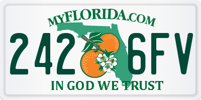FL license plate 2426FV
