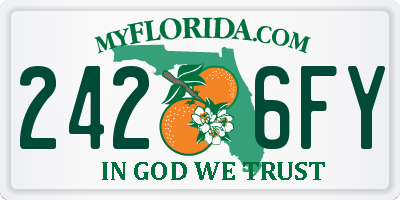 FL license plate 2426FY