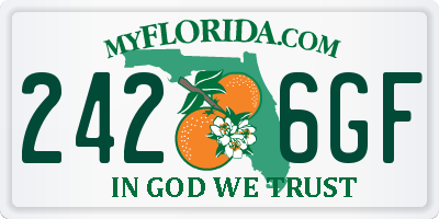FL license plate 2426GF