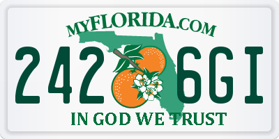 FL license plate 2426GI