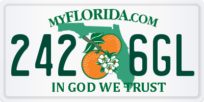 FL license plate 2426GL