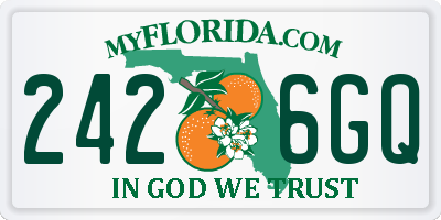FL license plate 2426GQ