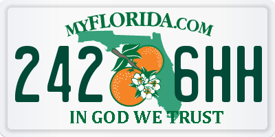 FL license plate 2426HH
