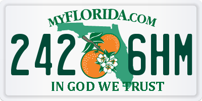 FL license plate 2426HM
