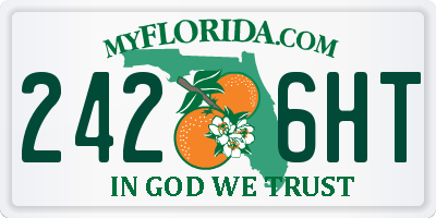 FL license plate 2426HT