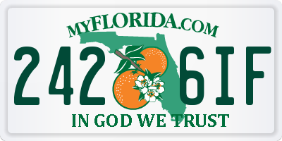 FL license plate 2426IF