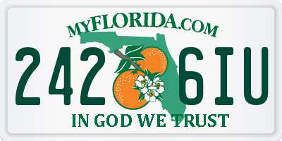FL license plate 2426IU