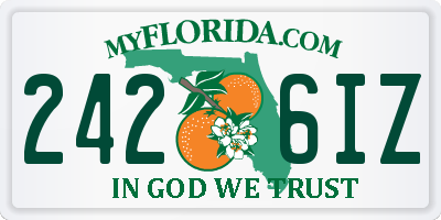 FL license plate 2426IZ