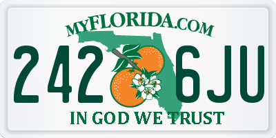 FL license plate 2426JU