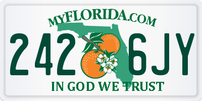 FL license plate 2426JY