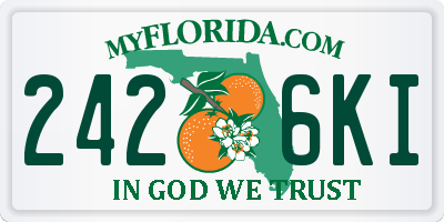FL license plate 2426KI