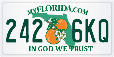 FL license plate 2426KQ