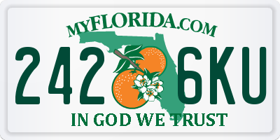 FL license plate 2426KU