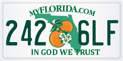FL license plate 2426LF