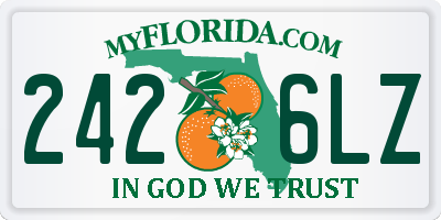 FL license plate 2426LZ