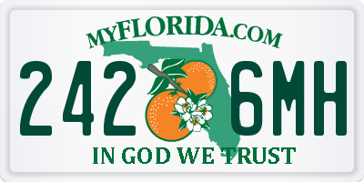 FL license plate 2426MH