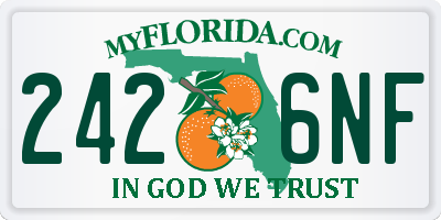 FL license plate 2426NF