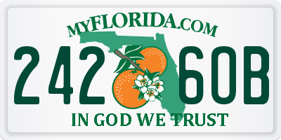 FL license plate 2426OB
