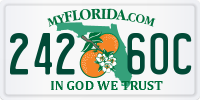 FL license plate 2426OC