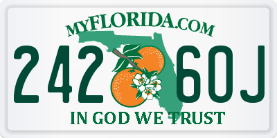FL license plate 2426OJ