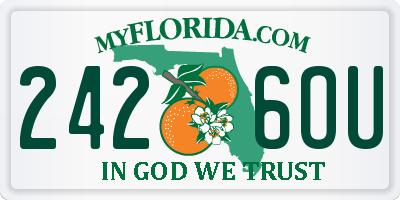 FL license plate 2426OU