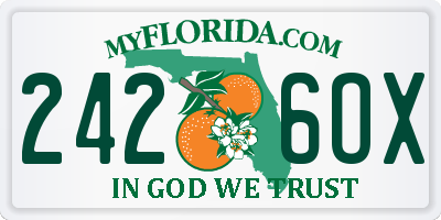 FL license plate 2426OX