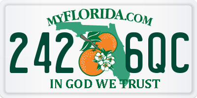 FL license plate 2426QC