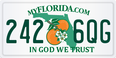 FL license plate 2426QG