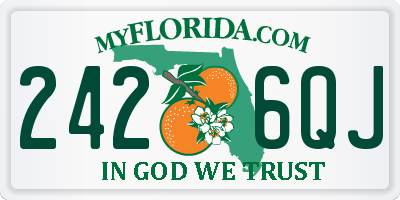 FL license plate 2426QJ