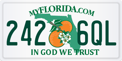 FL license plate 2426QL