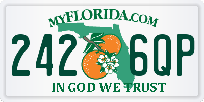 FL license plate 2426QP