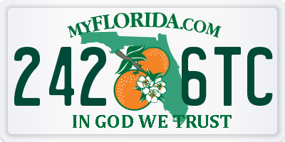 FL license plate 2426TC