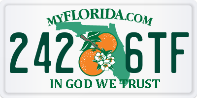 FL license plate 2426TF