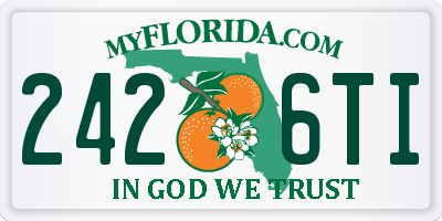 FL license plate 2426TI