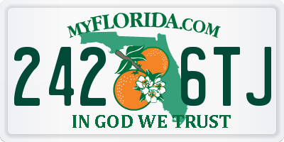 FL license plate 2426TJ
