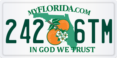 FL license plate 2426TM
