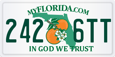 FL license plate 2426TT