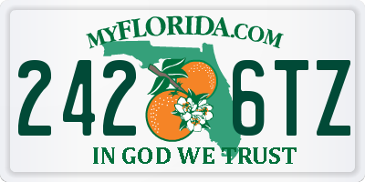 FL license plate 2426TZ