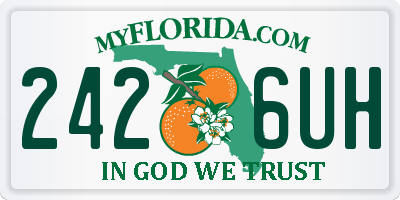FL license plate 2426UH