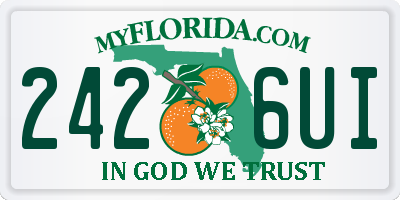 FL license plate 2426UI