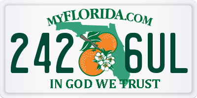 FL license plate 2426UL