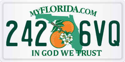 FL license plate 2426VQ