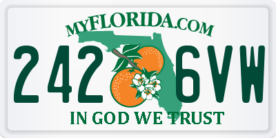 FL license plate 2426VW