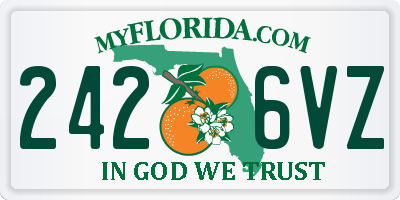 FL license plate 2426VZ