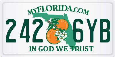 FL license plate 2426YB