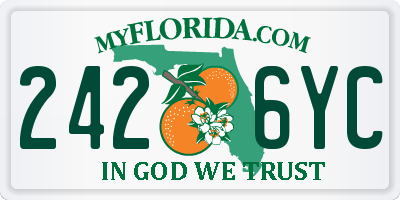 FL license plate 2426YC
