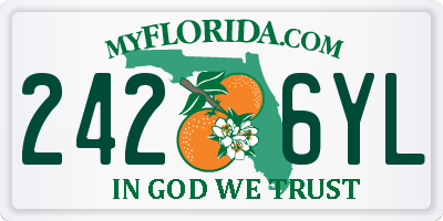 FL license plate 2426YL