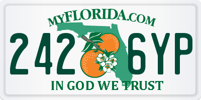 FL license plate 2426YP
