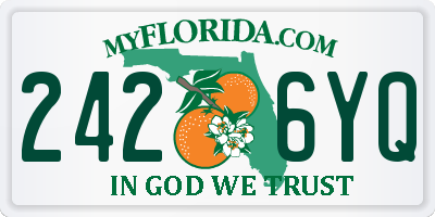 FL license plate 2426YQ