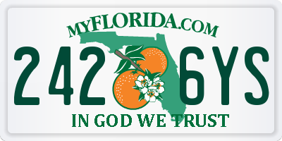 FL license plate 2426YS